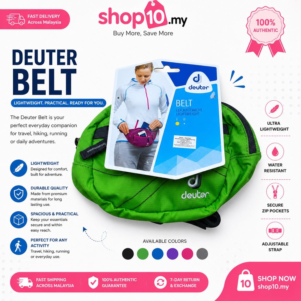Travel Light with the Deuter Belt Bag