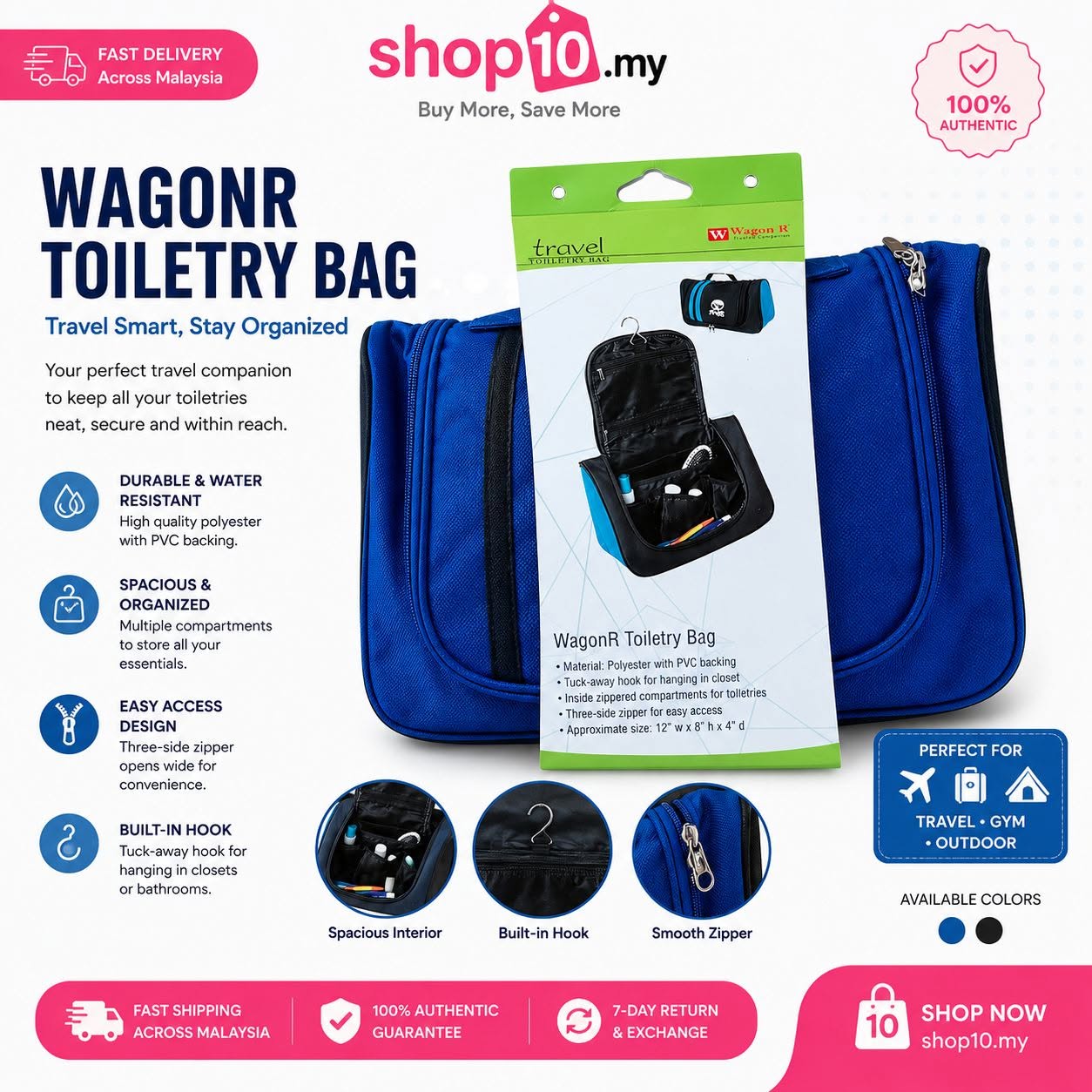 Travel Smart with the Wagonr Toiletry Bag