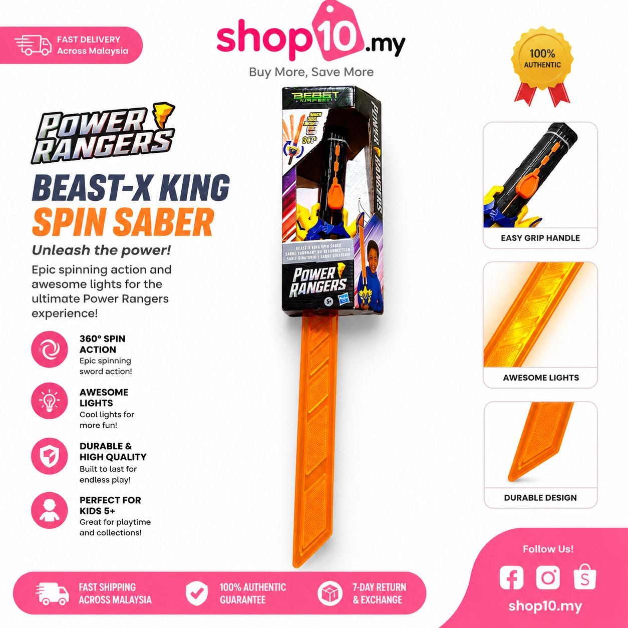 Power Rangers Beast-X King Spin Saber