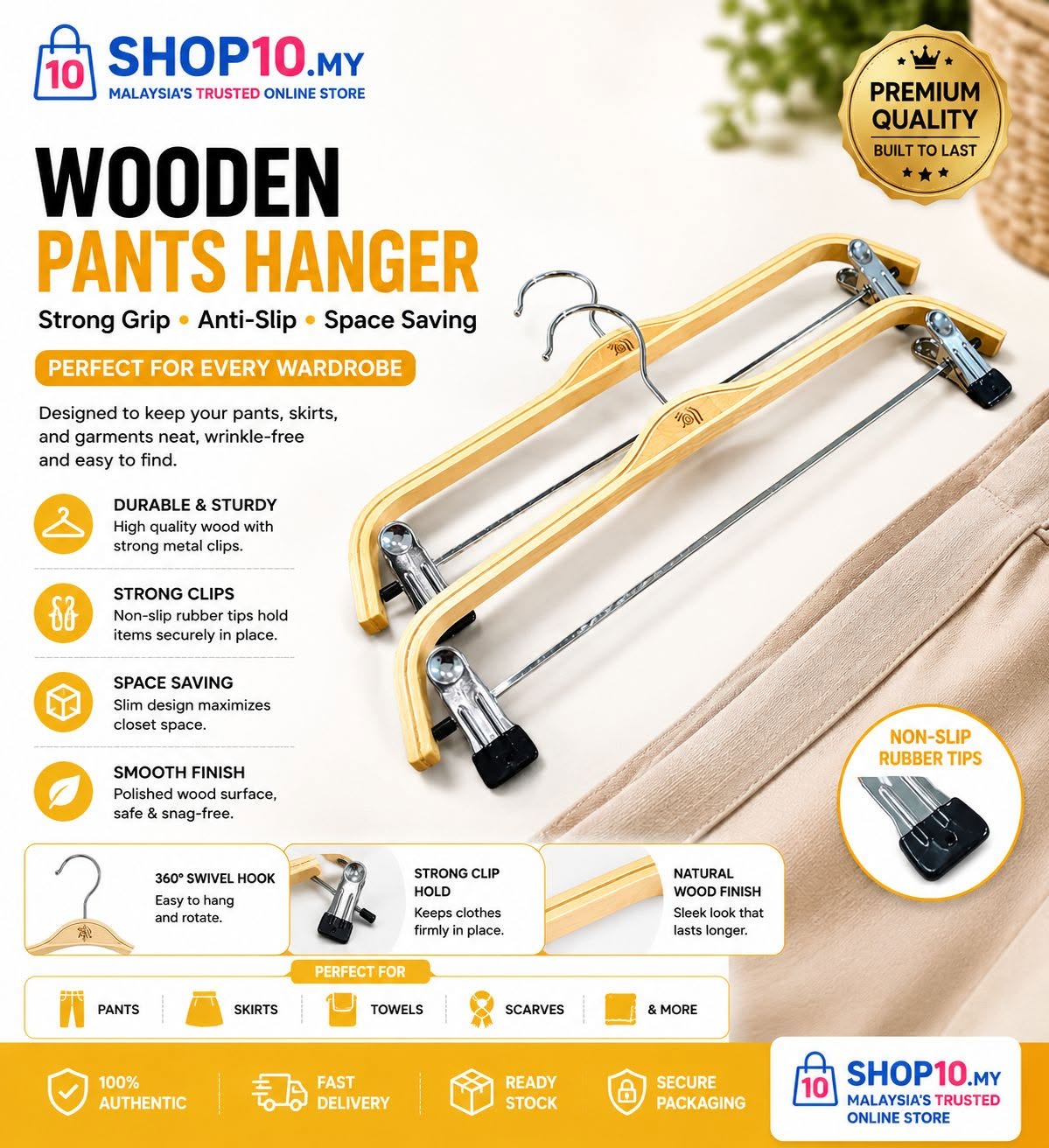 Wooden Pants Hanger