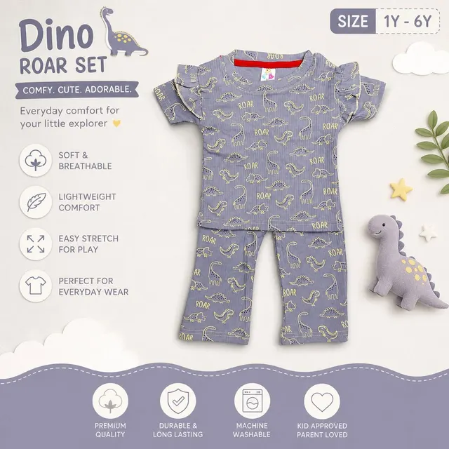 Dino Roar Kids Pajama Set