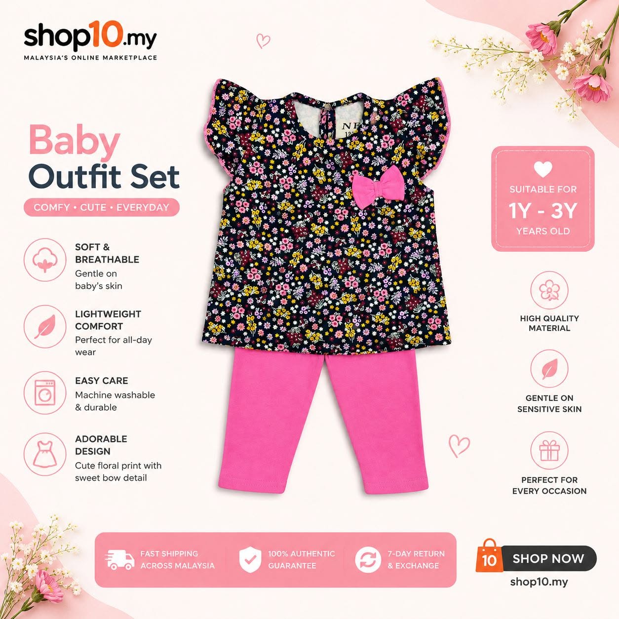 Baby Outfit Set – Cute, Soft & Comfortable