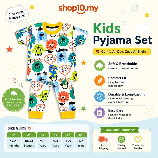 Adorable Kids Sleepwear Set